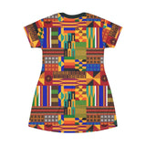 African Kente T-Shirt Dress - $42.99