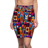 Afro Cityscape Skirt - $29.99