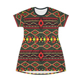 Tribal  Pattern T-Shirt Dress — $42.99