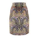 Afro Art Deco Floral Pencil Skirt — $29.99