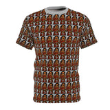 Afro Angel Warrior Print Shirt - Red - $39.99