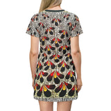 Bold African Wax Patternl T-Shirt Dress - $42.99