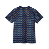 Afro Angel Face Print Shirt - Blue - $39.99