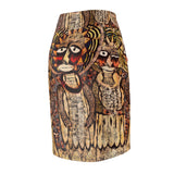 Boho Tribal Art Midi Skirt — $29.99