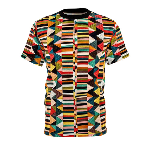 T-Shirt - African Heritage Quilt Print Unisex Tee
