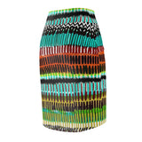 Vibrant Tribal Stripe Pencil Skirt –$29.99