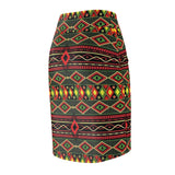 Tribal Geo Print Pencil Skirt - $29.99