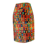 Tribal Mask Print  Skirt =$29.99