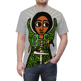 Afro Angel Warrior - Forrest- Gray