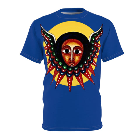 Vibrant Artistic Unisex Tee, Colorful AOP T-Shirt for Everyday Wear, Unique Gift for Art Lovers, Casual Summer Fashion, Celebration Attire