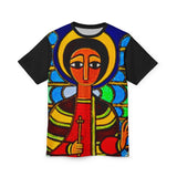 Vibrant Unisex Graphic Tee | Bold AOP Design | Unique Fashion Statement | Spiritual Art Tee | Gift for Art Lovers, Casual Wear, [...]