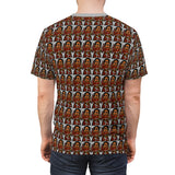 Afro Angel Warrior Print Shirt - Red - $39.99