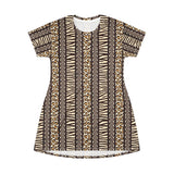 Tribal Animal Print T-Shirt Dress - $42.99