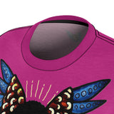 Afro  Cherub Wing - Blue - Pink