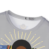 Afro Cherub Blue Wings - Gray