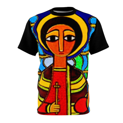 Vibrant Unisex Graphic Tee | Bold AOP Design | Unique Fashion Statement | Spiritual Art Tee | Gift for Art Lovers, Casual Wear, [...]