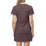 Afro Angel Face -Mask Print T‑Shirt Dress - $42.99