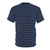 Afro Angel Face Print Shirt - Blue - $39.99