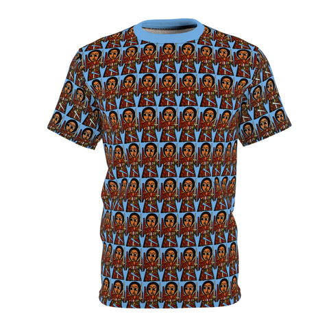 Afro Angel Warrior print -Blue  - $39.99
