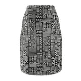Tribal Geo Print Midi-Skirt - $29.99