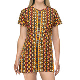 African Tribal Stripe T-Shirt Dress — $42.99