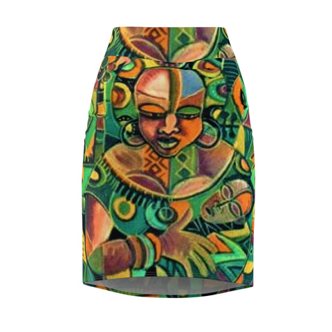 African Goddess Art Pencil Skirt – $29.99