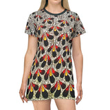 Bold African Wax Patternl T-Shirt Dress - $42.99