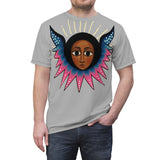 Afro Angel Face - Pink - Gray - $39.99