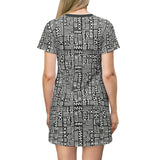 African Angel Face Sunrise T-Shirt Dress — $42.99