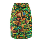 Forrest Mother African Midi Skirt