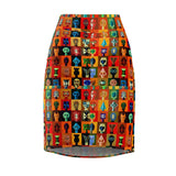 Tribal Mask Print  Skirt =$29.99