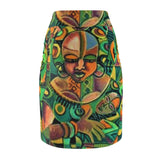 African Goddess Art Pencil Skirt – $29.99