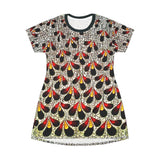 Bold African Wax Patternl T-Shirt Dress - $42.99