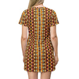 African Tribal Stripe T-Shirt Dress — $42.99