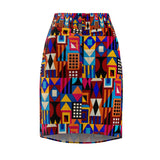 Afro Cityscape Skirt - $29.99