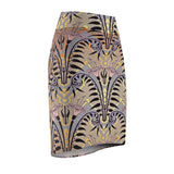 Afro Art Deco Floral Pencil Skirt — $29.99