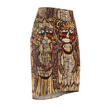 Boho Tribal Art Midi Skirt — $29.99