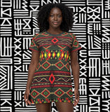 Tribal  Pattern T-Shirt Dress — $42.99