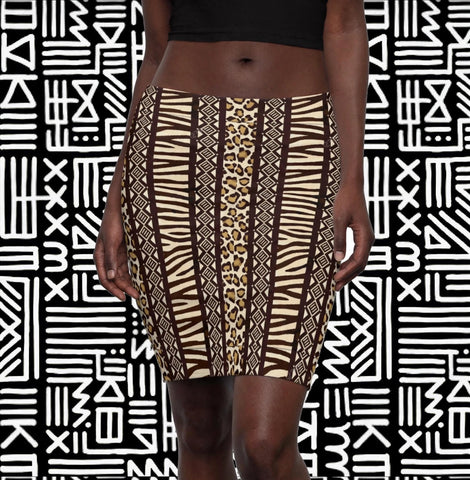 Animal Print Tribal   Skirt - $29.99