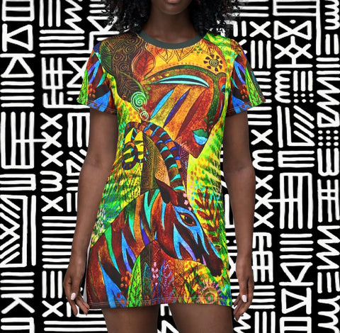Forrest Mother Tribal  T‑Shirt Dress — $42.99