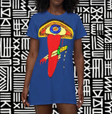 Protection Eye  T-Shirt Dress - $42.44