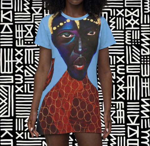 African Curiosity T-Shirt Dress - $42.99
