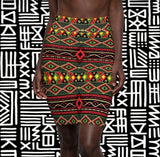 Tribal Geo Print Pencil Skirt - $29.99