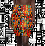 Tribal Mask Print  Skirt =$29.99