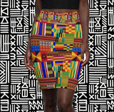 Kente Printl Skirt - $29.99