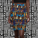 African Priest Print Skirt - $29.99