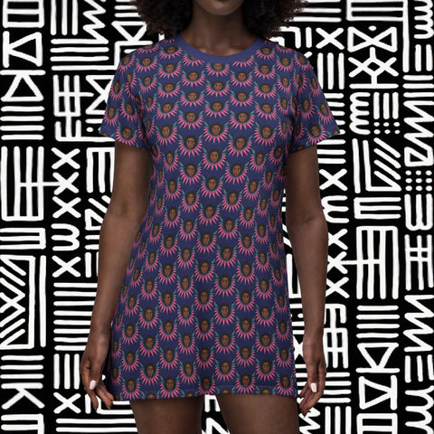 Afro Angel Face T-Shirt Dress —$42.99