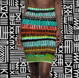 Vibrant Tribal Stripe Pencil Skirt –$29.99