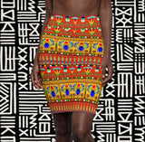 Egyptian Revival Floral Pencil Skirt - $29.99