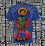 Blessed African Angel Tee  - Blue